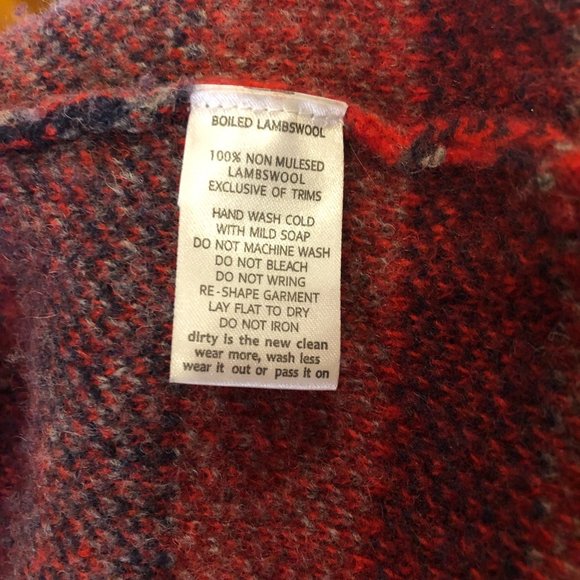 Toad & Co Red Patterned Lambs Wool Open Front Hooded Cardigan Size XS - Picture 4 of 6